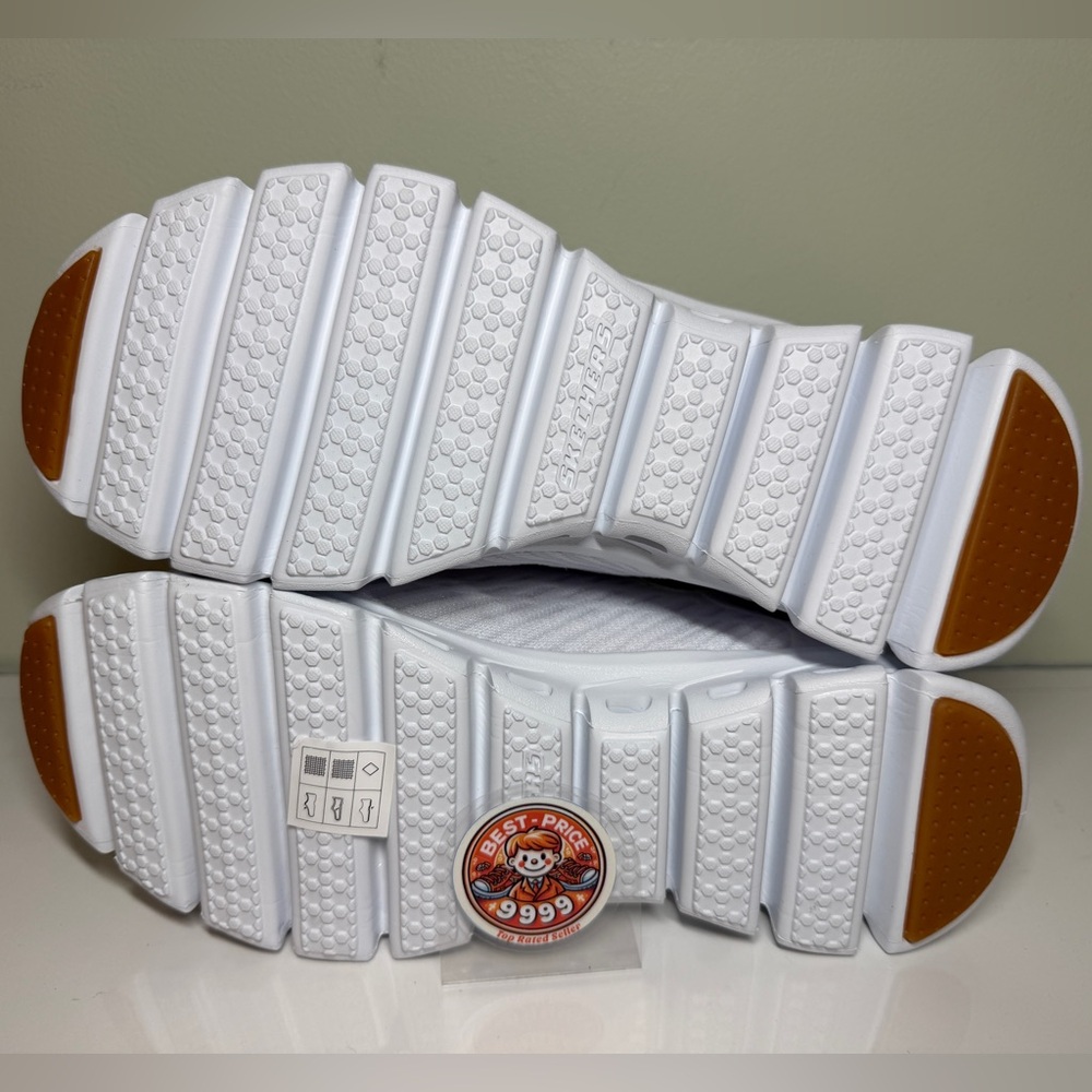 Skechers - Size 7 Wide - Women Slip ins Tranquility White Shoes - New - Picture 9 of 10